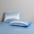 Pure Cotton Pillow Solid 100% Satin Silk Standard Sleeping Pillow Case Factory